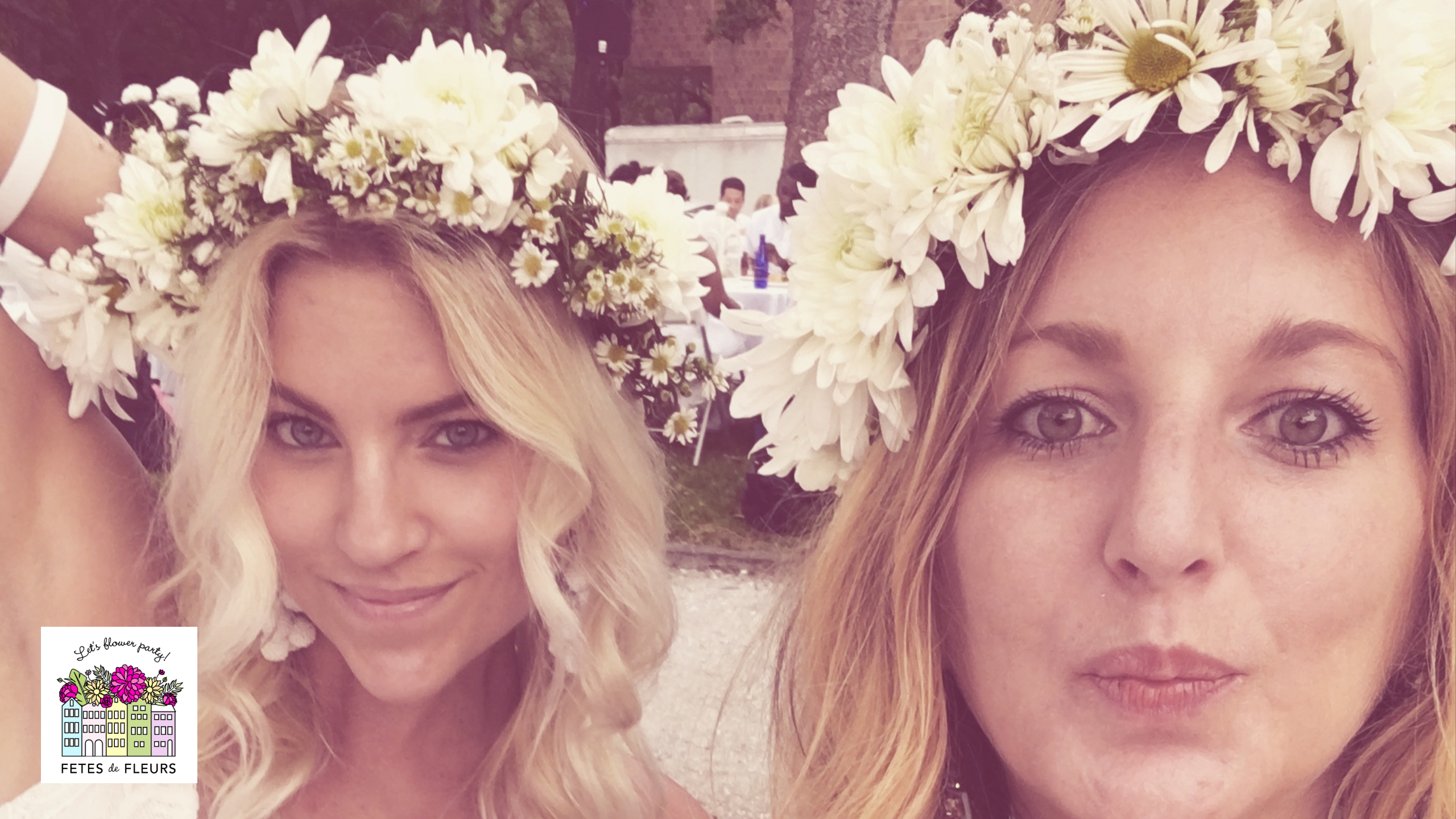 white flower crowns