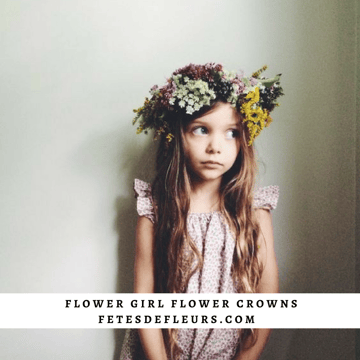 wild flower flower girl flower crown 