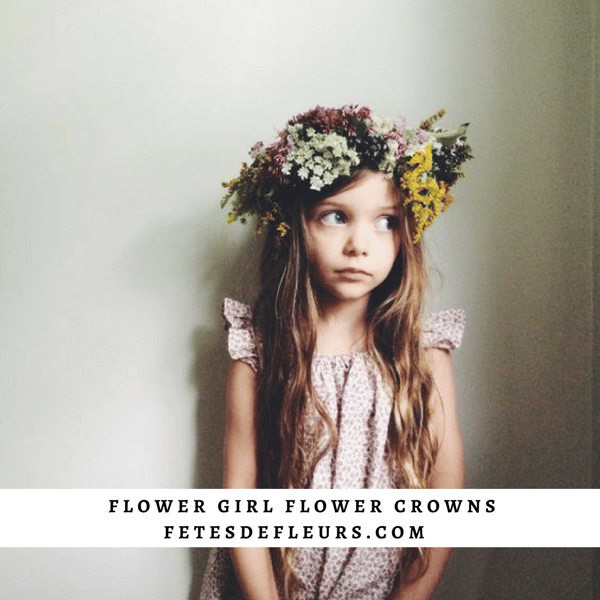 wild flower flower girl flower crown