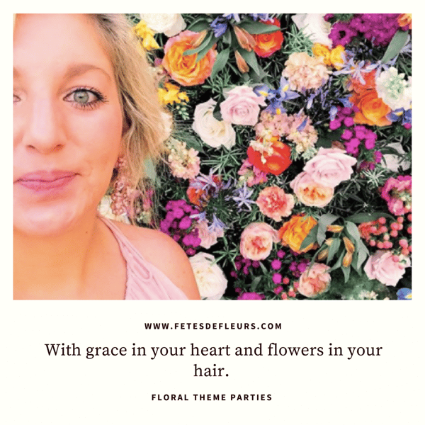 flower theme party options 