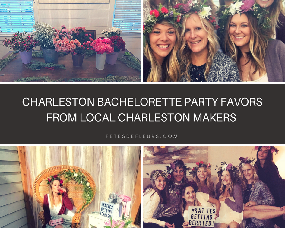 Charleston bachelorette party favors from local Charleston makers