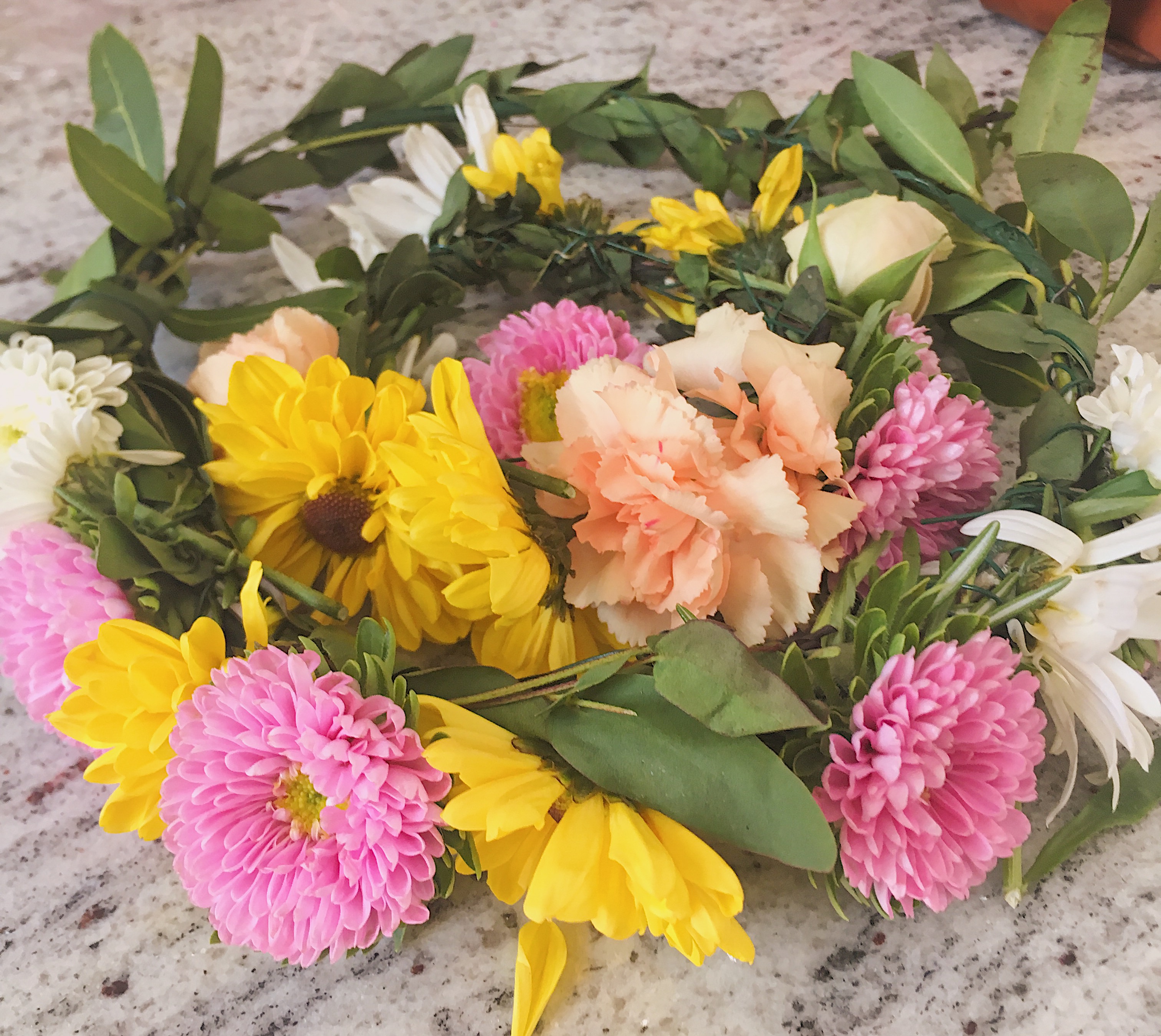 Flower crown party bar 