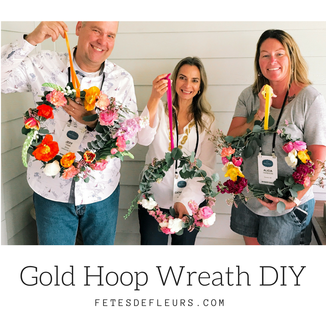 Gold Hoop Wreath DIY
