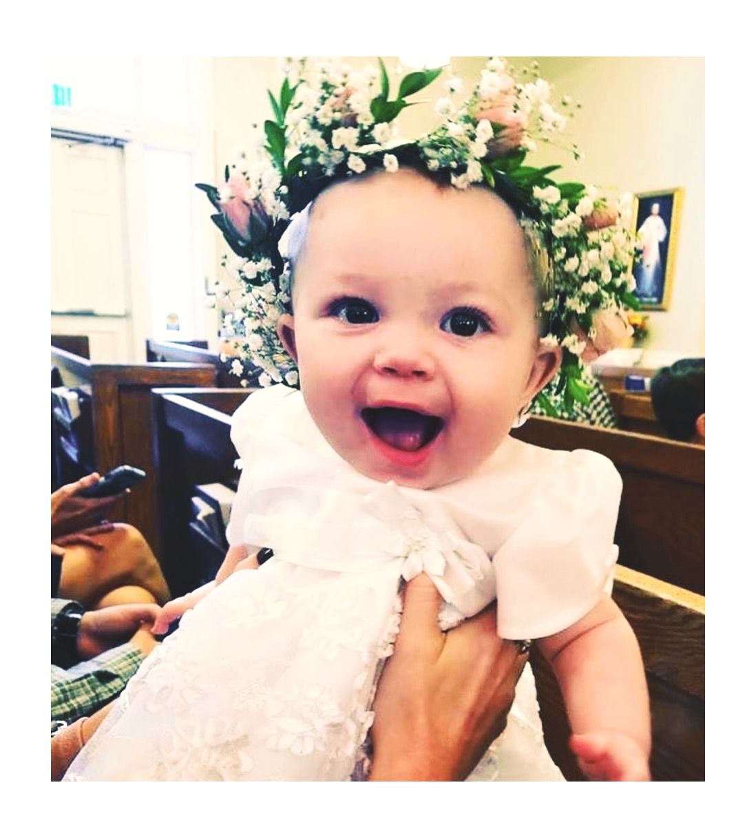 baby's breath flower crown 