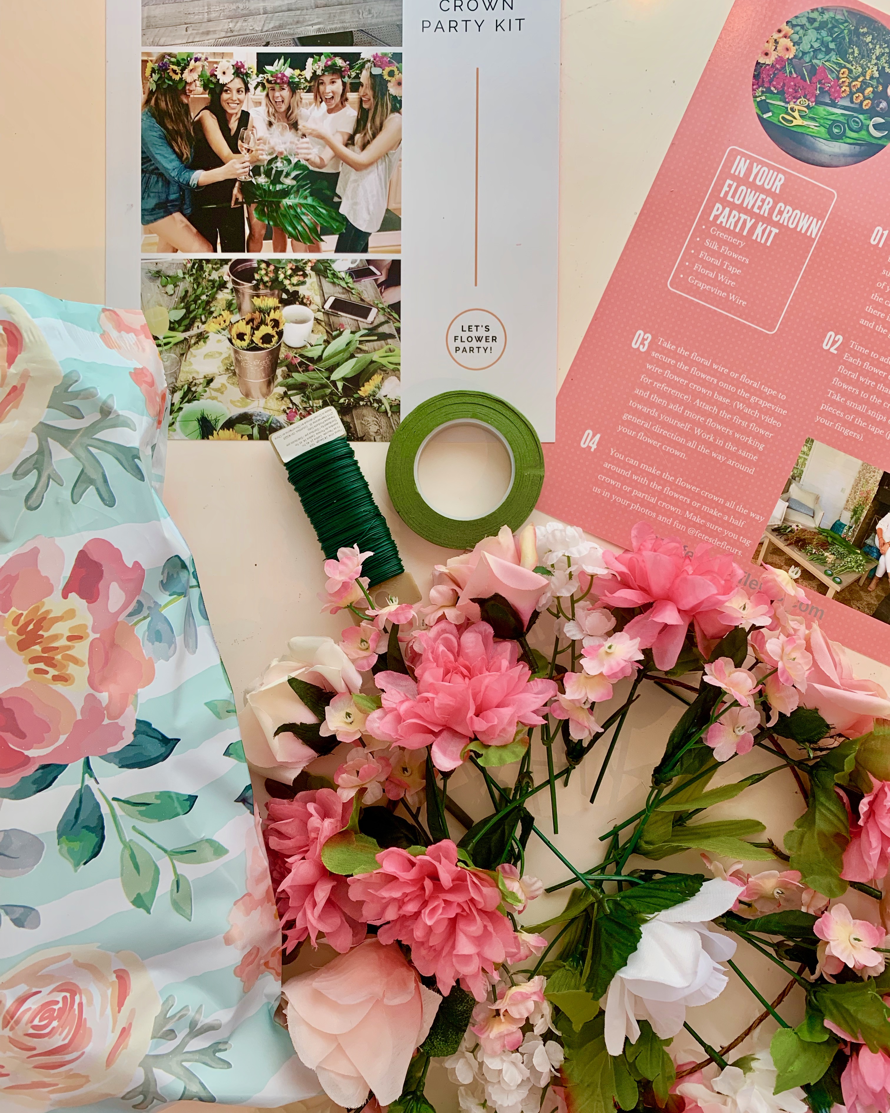 how to make flower crowns