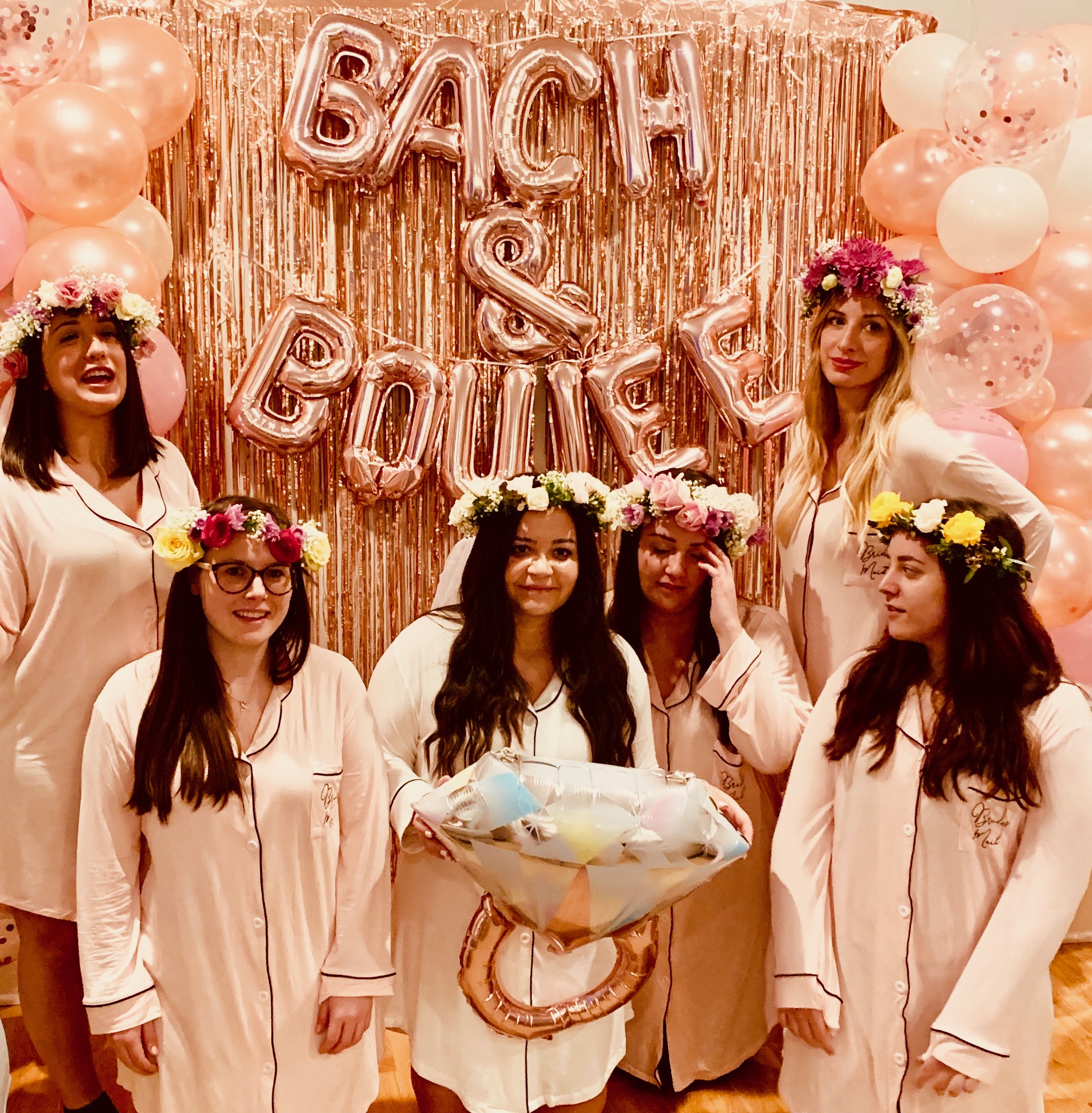 rose gold bachelorette party 