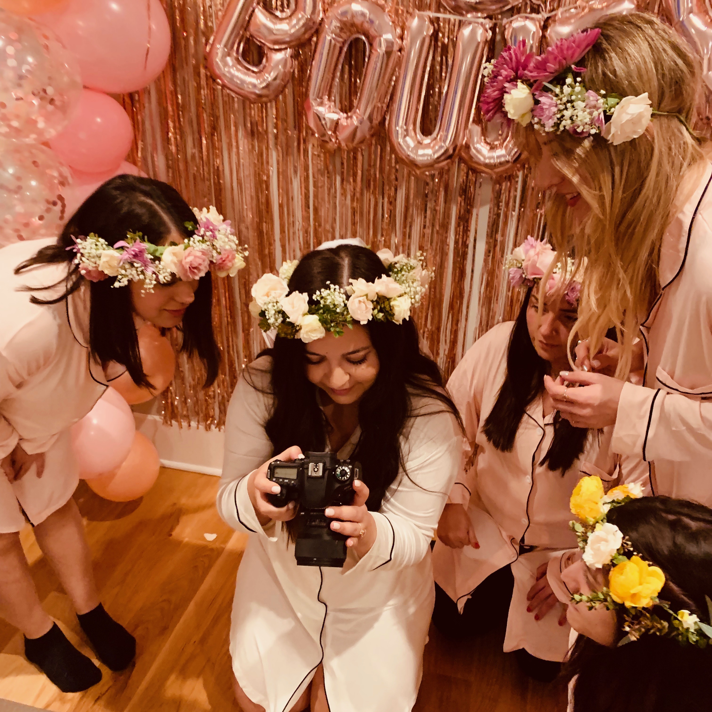 rose gold bachelorette party theme 