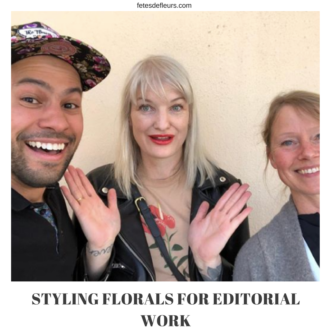 STYLING FLORALS FOR EDITORIAL WORK