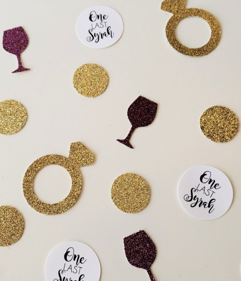 bachelorette party confetti 