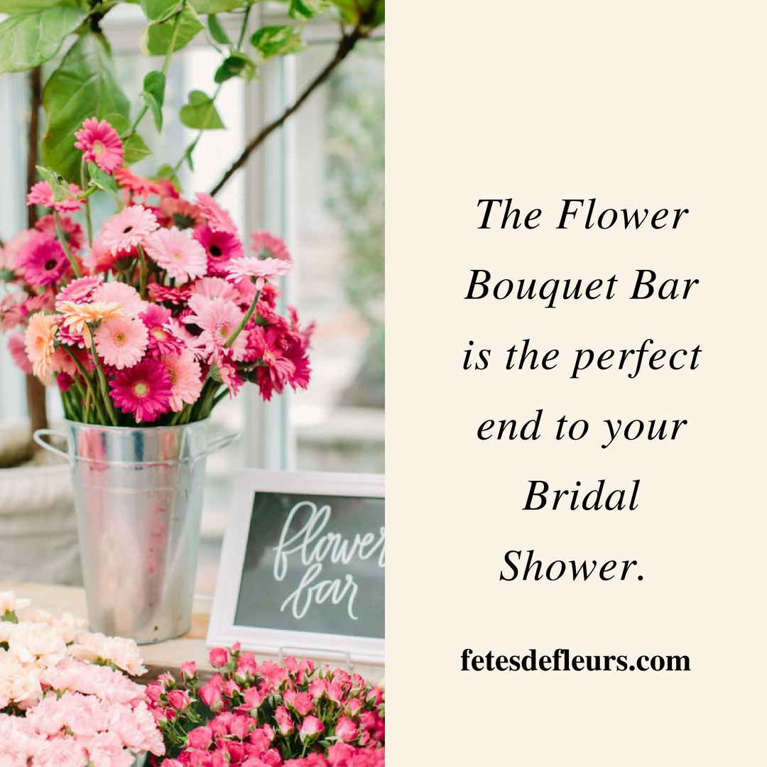 flower bouquet bar 