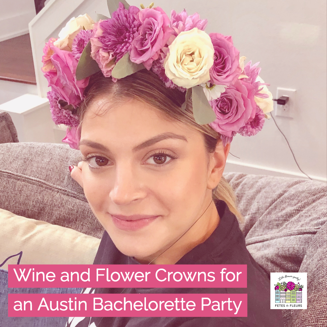 austin flower crown bachelorette party weekend 