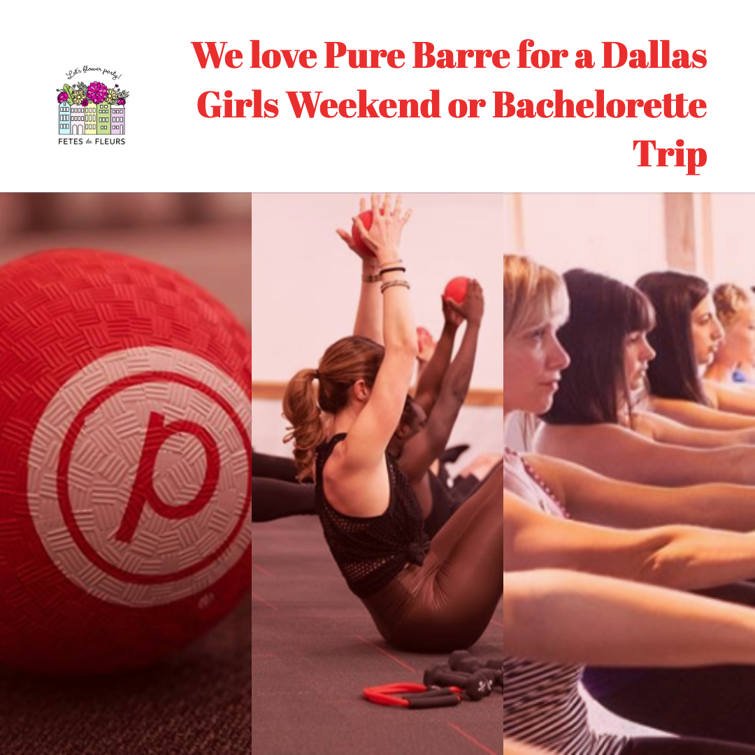 bachelorette workout classes for a dallas girls weekend or bachelorette party 