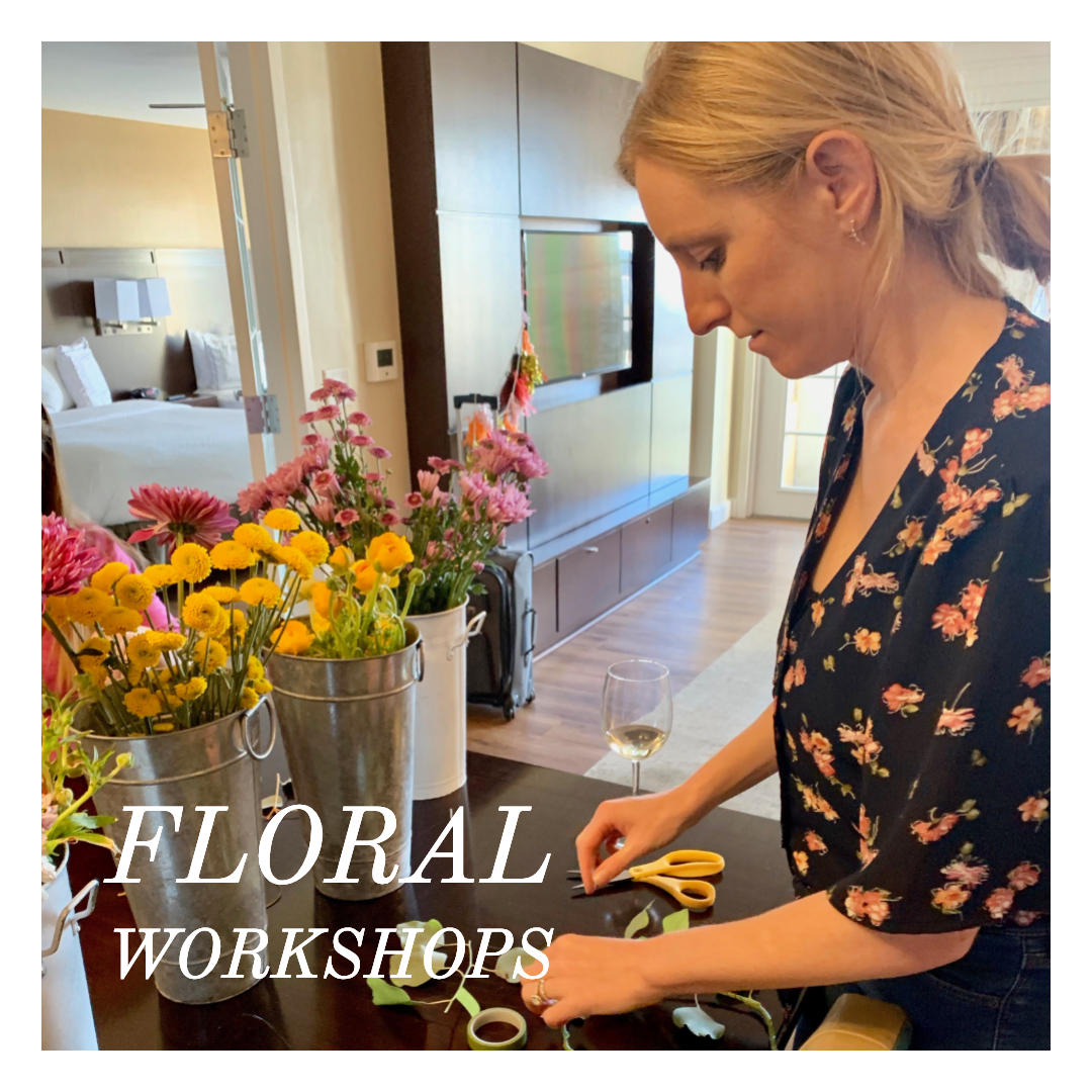 floral workshops for a chill bachelorette party