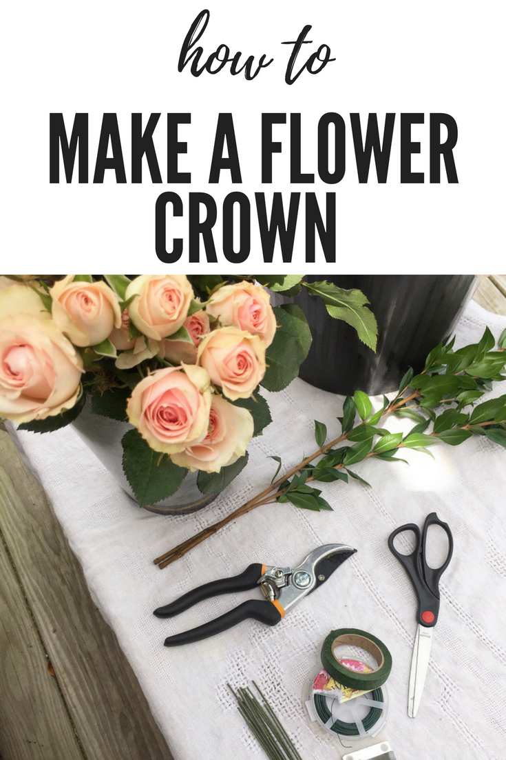 how to make a flower crown 
