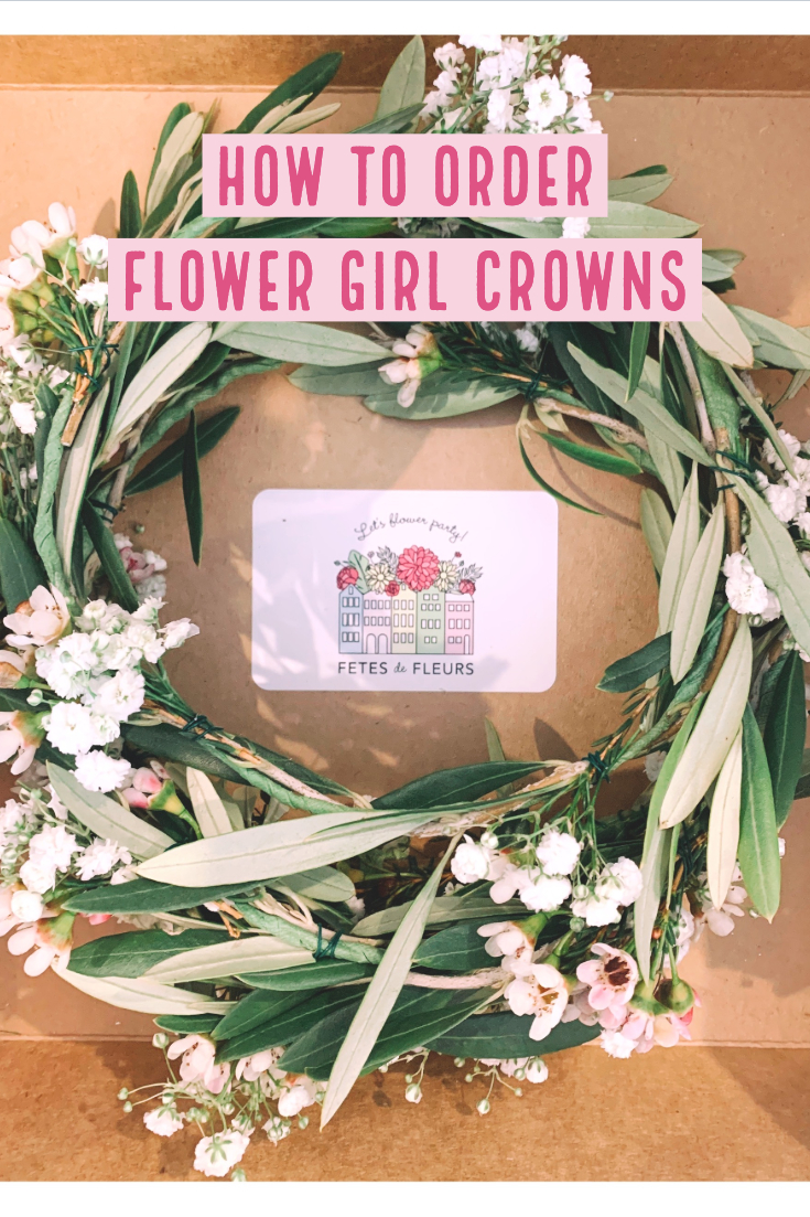 how to order flower girl crowns 