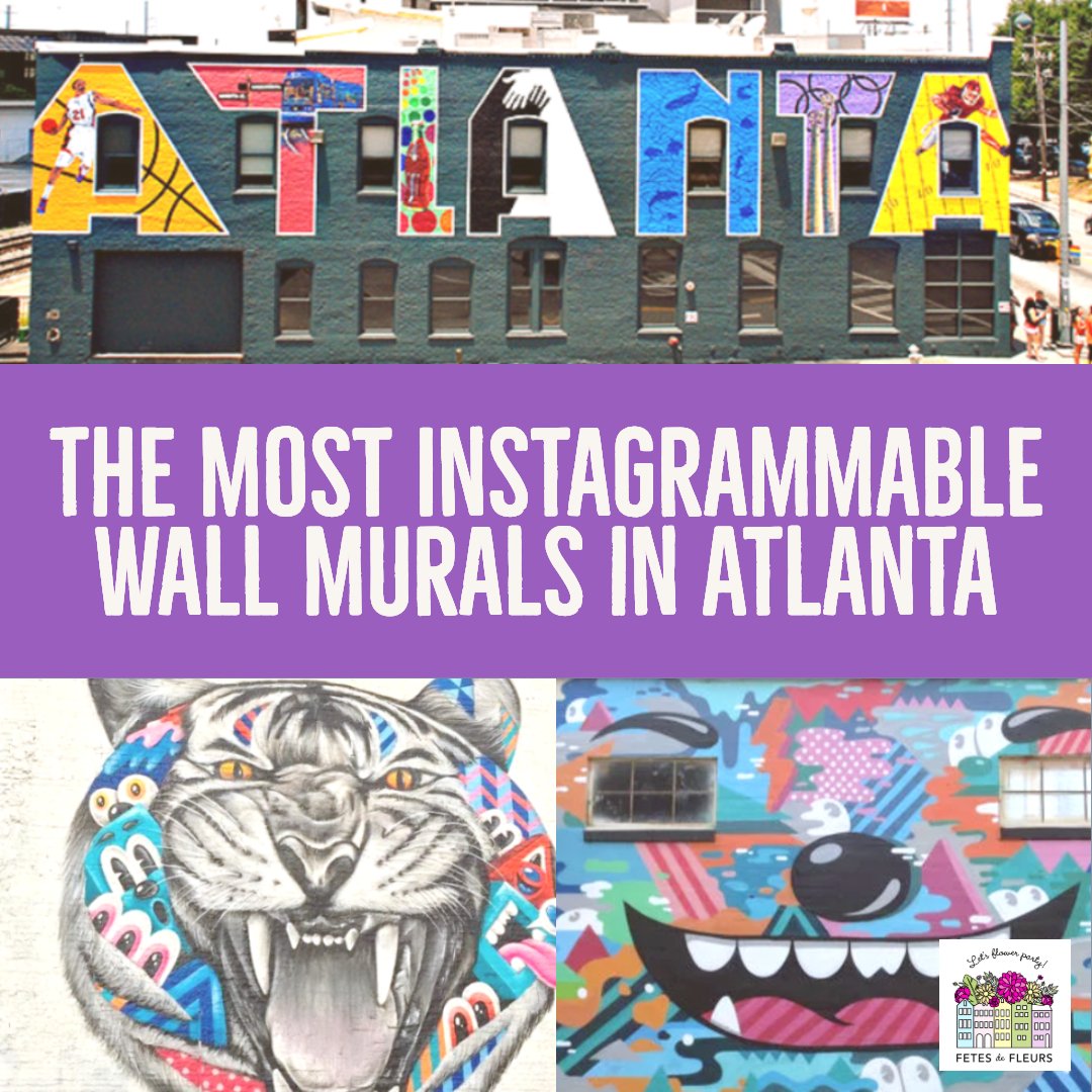 instagrammable wall murals and wall art in atlanta