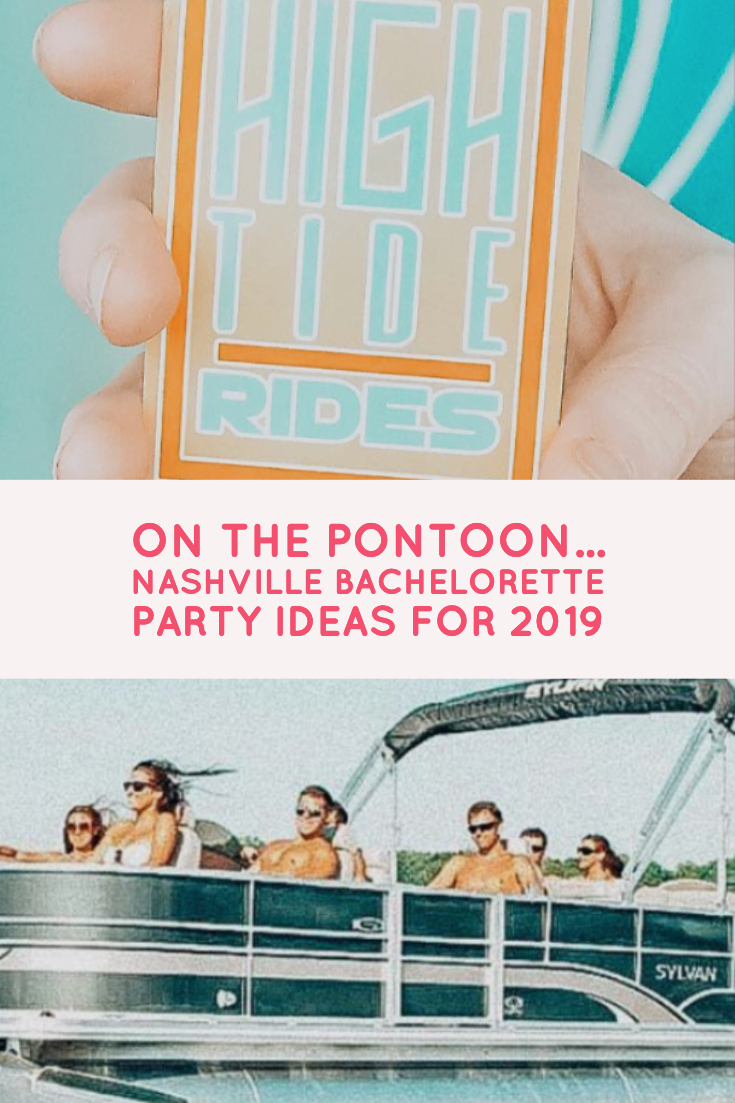 pontoon boat ride nashville bachelorette party