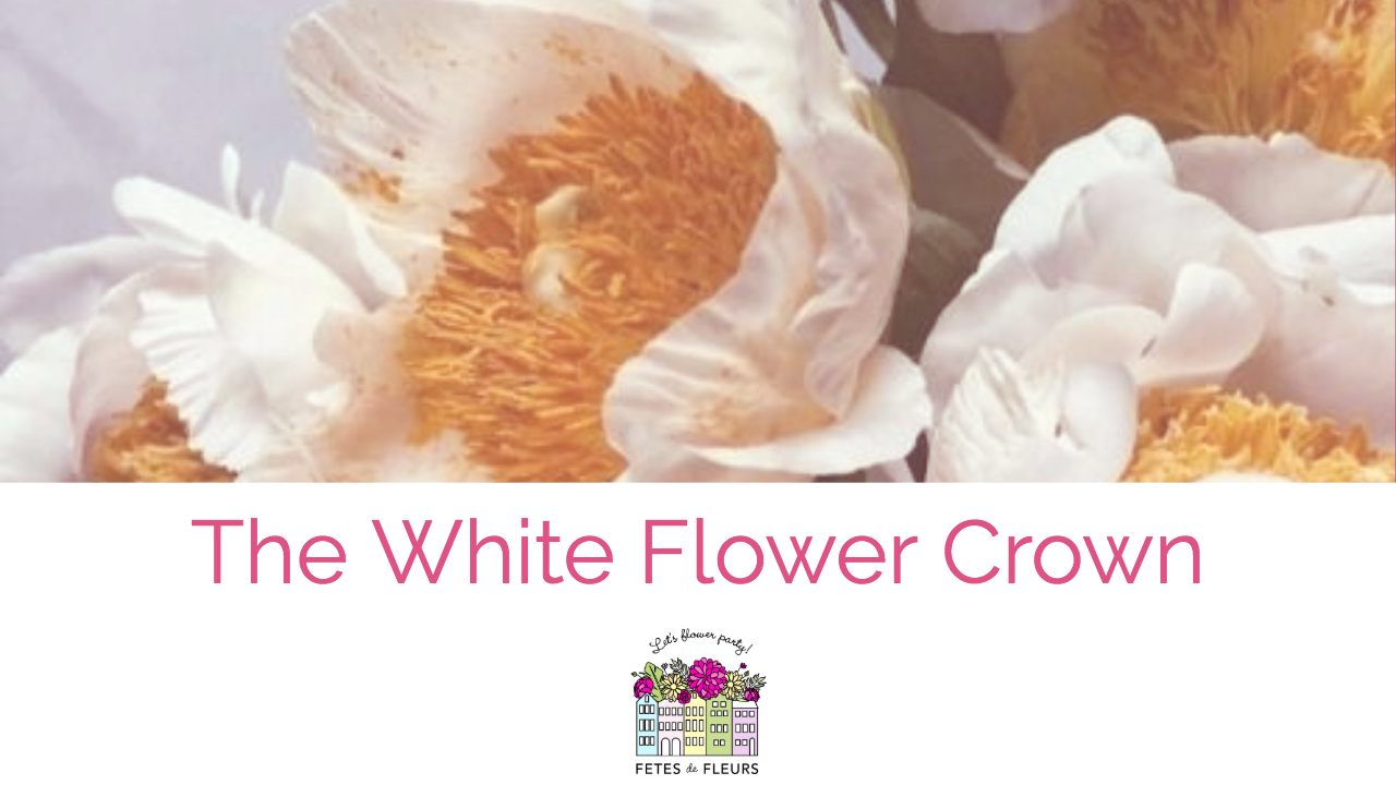 white flower crown 